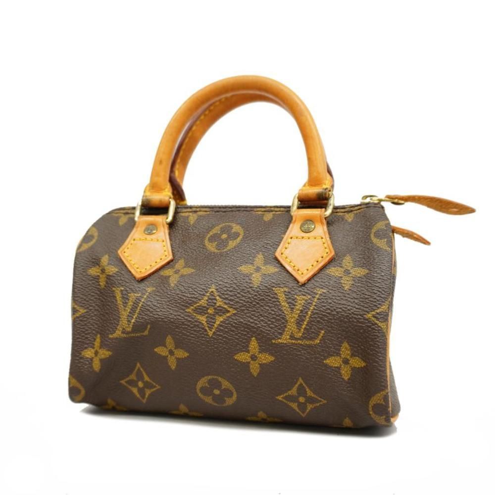 Louis Vuitton Metal Fittings Gold Monogram Mini Speedy Handbag